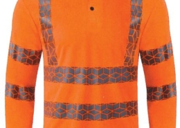 HI VIS LONG SLEEVE POLO SHIRT