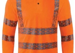 HI VIS LONG SLEEVE POLO SHIRT